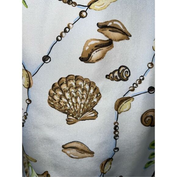 Women’s SILK Seashell Beaded Beach Blazer SMALL - Picture 6 of 11